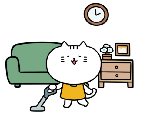掃除機がけイラスト